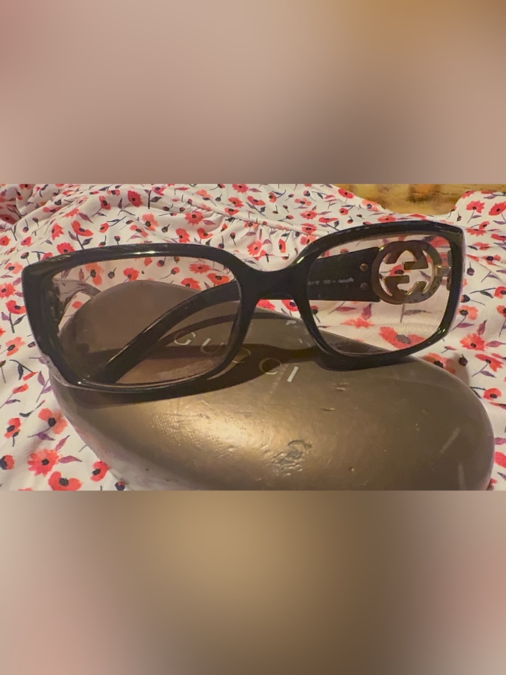 Gucci Dark Brown Square frame you can put own prescripcion Glasses Authentic - Picture 12 of 16